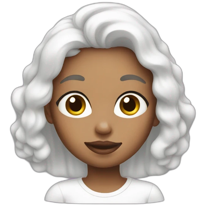 Girl applying cream emoji