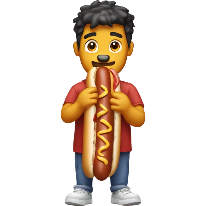 Tiger hotdog Hawaiian  emoji