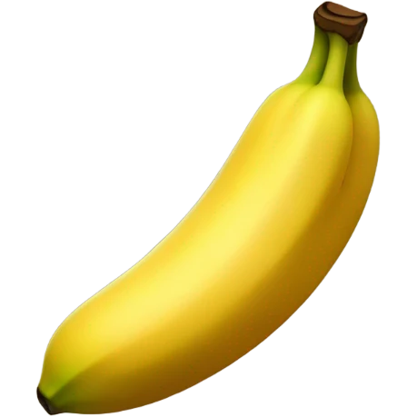 Curved banana emoji