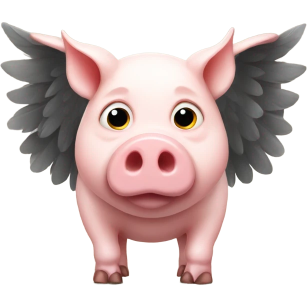 Pig with wings emoji