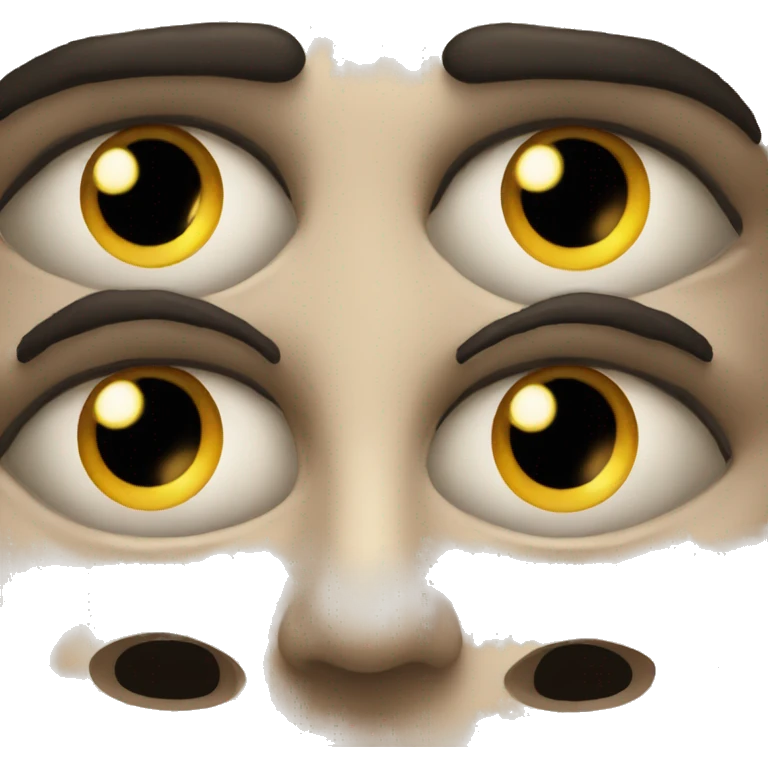 Creepy horror movie eyes emoji