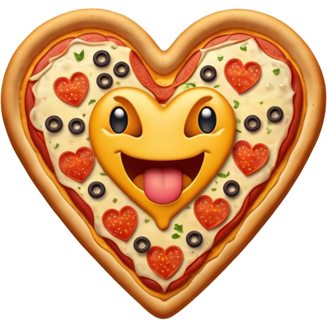 pizza monster heart emoji
