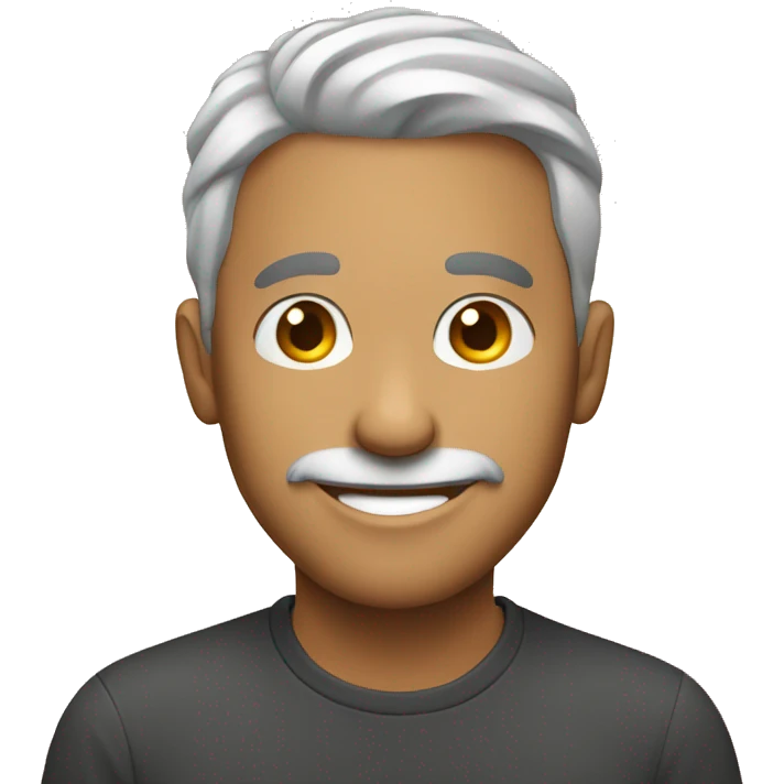Man smiling and shying  emoji