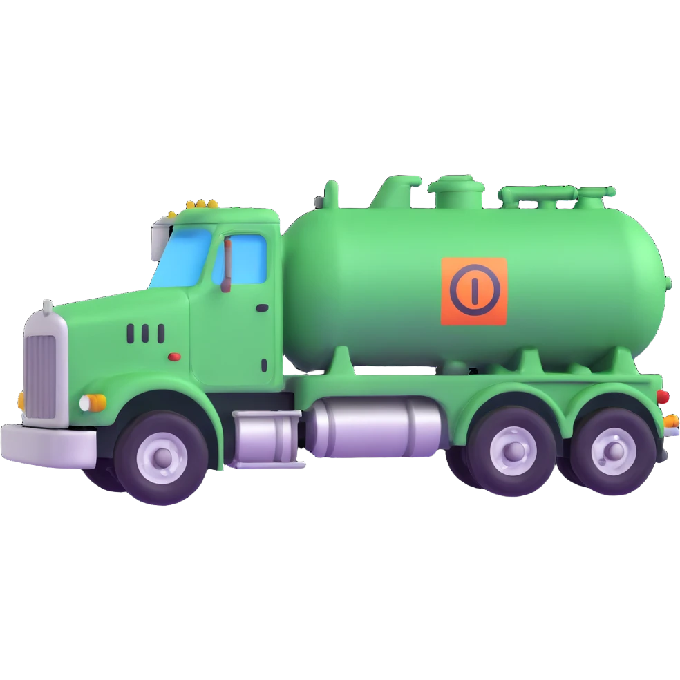 tanker truck with liquid cargo emoji