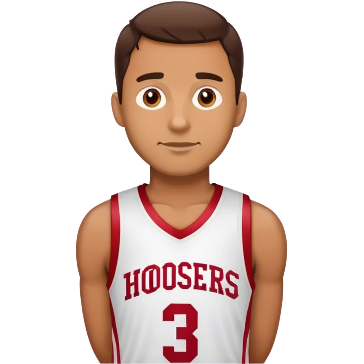 Man with Hoosiers emoji