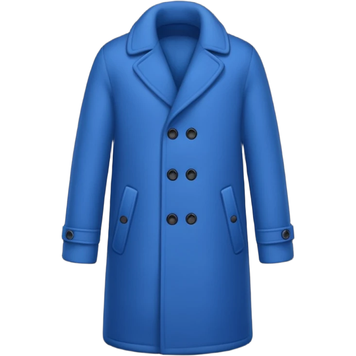 blue winter coat emoji