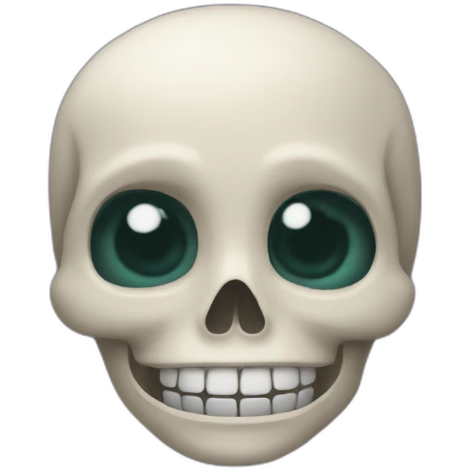 Squelette choqué emoji