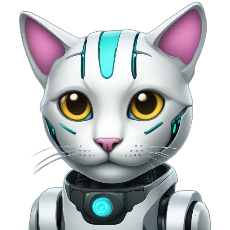 cyber cat robot emoji
