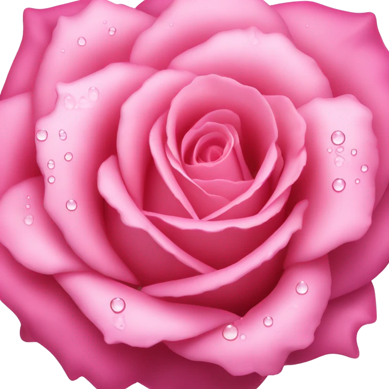 Moist pink rose emoji