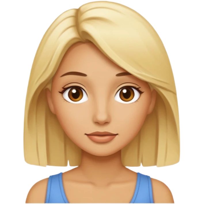 Blonde and hot  emoji