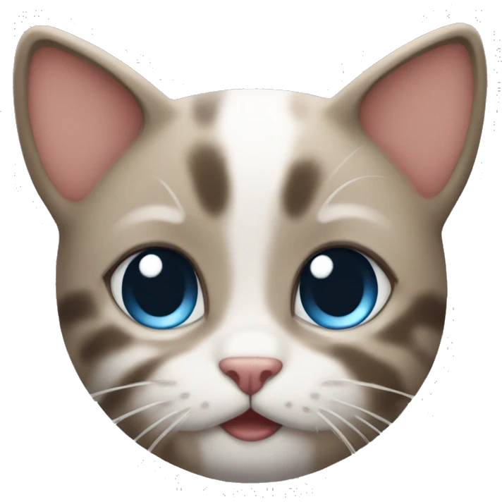 cute little cat doing this 🤭 emoji