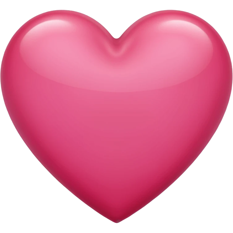 Bright rose colored heart emoji