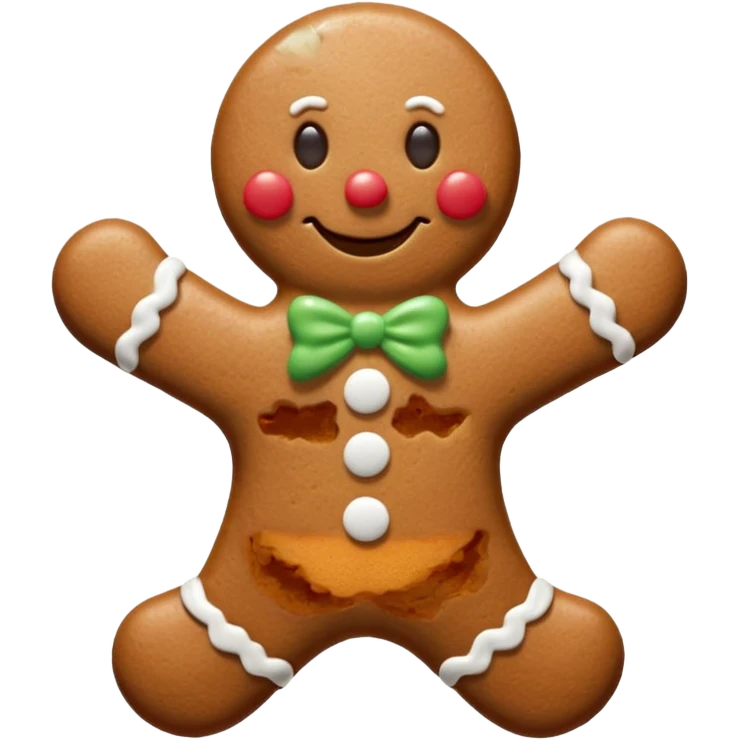 Gingerbread man emoji