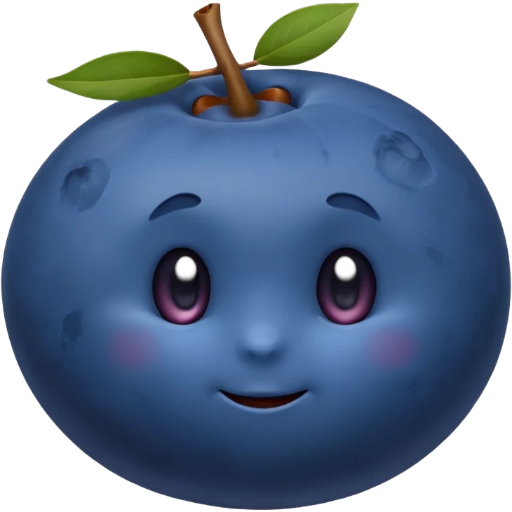 Blueberry fruit emoji