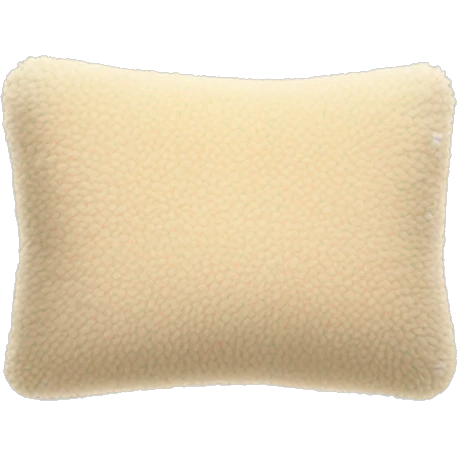 beige fuzzy pillow emoji