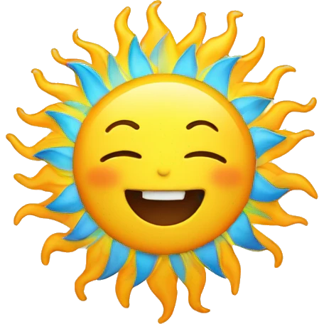 sun with smile emoji