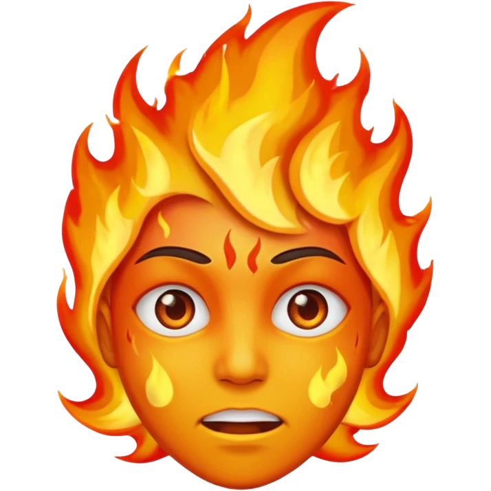 This emoji 😶 On fire emoji