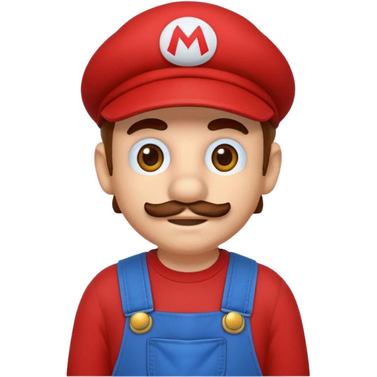 Mario tête mario emoji