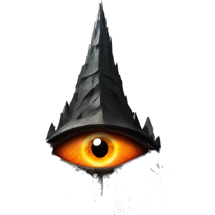 Eye of Sauron on a tower of Mordor emoji
