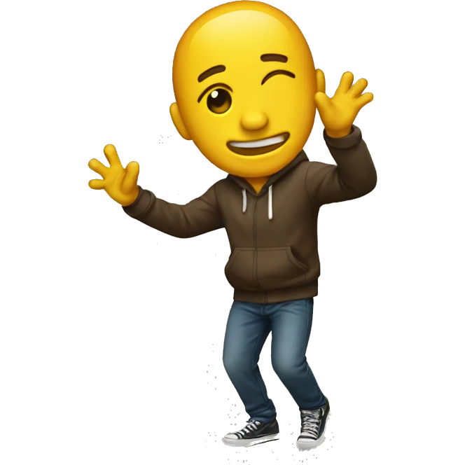 Emoji qui fait un dab emoji