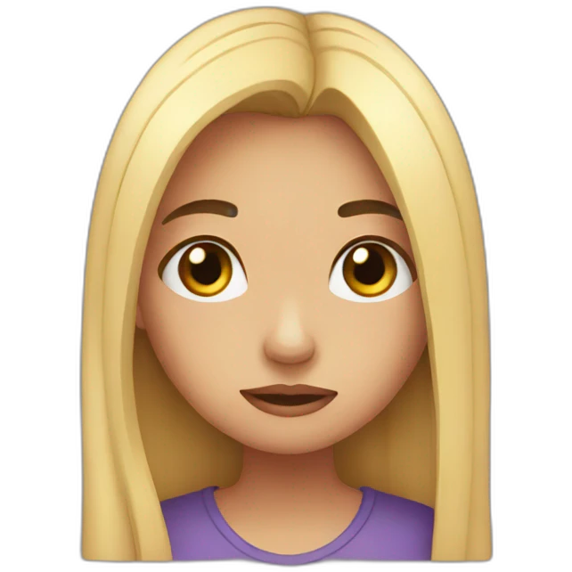A heartbroken girl emoji