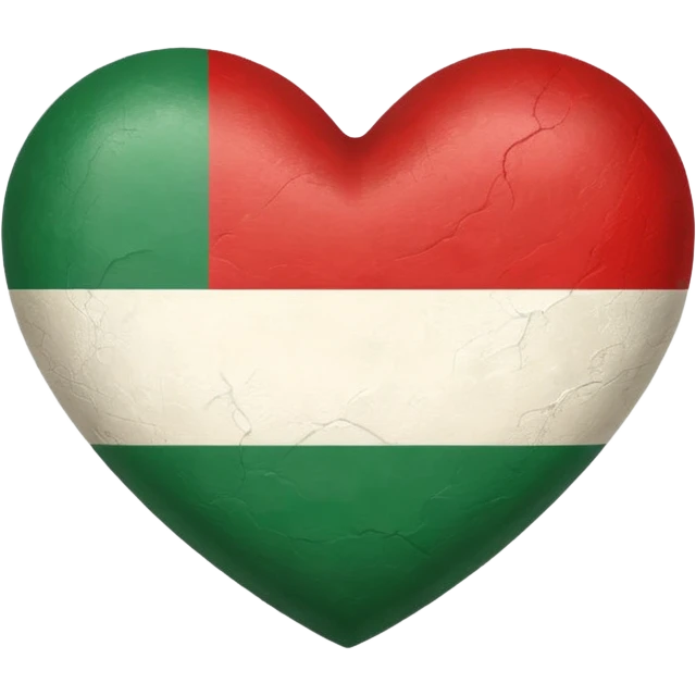 Heart with a hungarian flag emoji