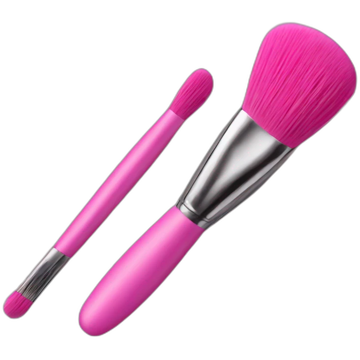Pink makeup brush  emoji