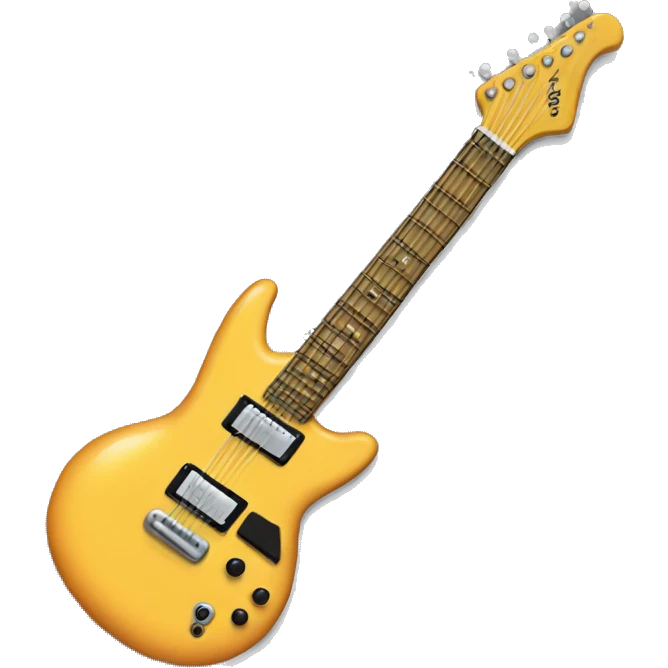 cat rock guitar emoji