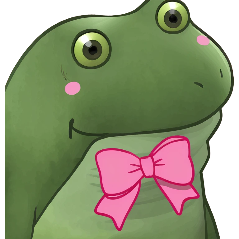 Pink bow emoji