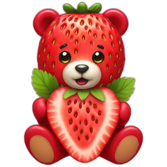 strawberry bear emoji