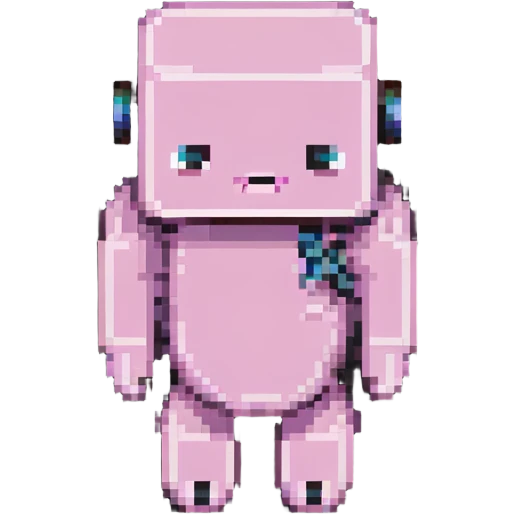 Minecraft pig, full body, pink blocky animal with square head and square body emoji