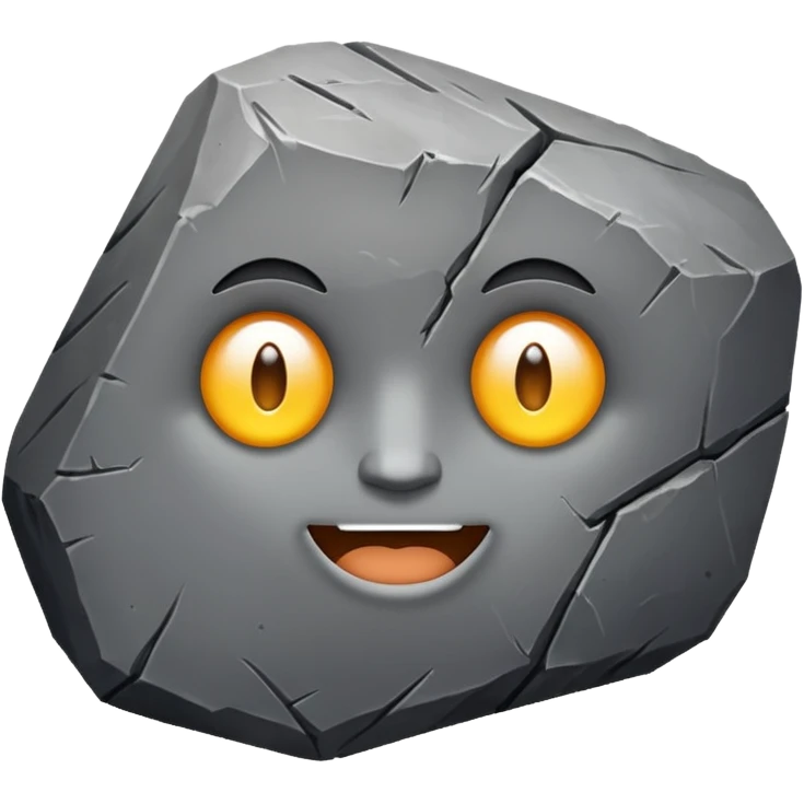 The rock emoji