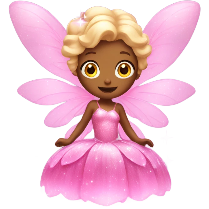 Pink fairy with sparkles emoji