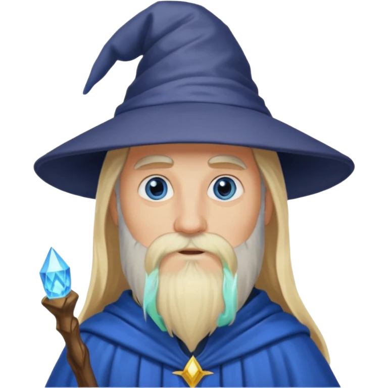 blonde wizard no hat emoji