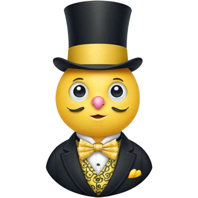lemon with a monocle, top hat, and cravat emoji