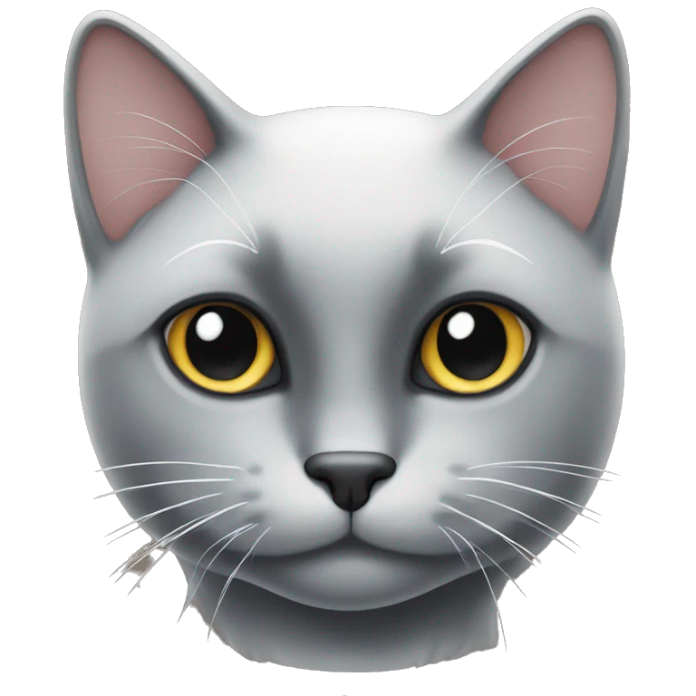 black cat with white spots  emoji