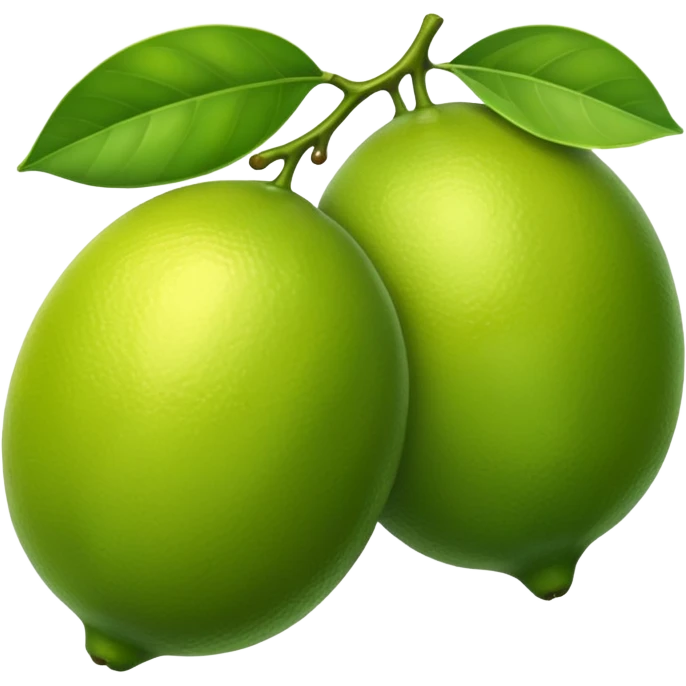 2 green lemons emoji