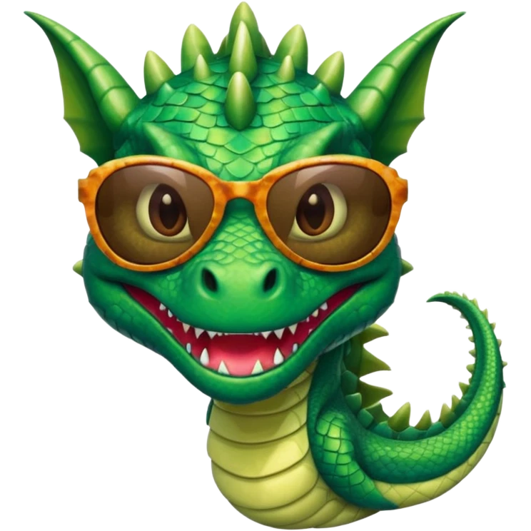 dragon with sunglasses emoji