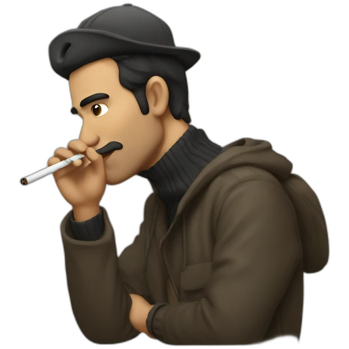 mariolo smoking a cigarette emoji