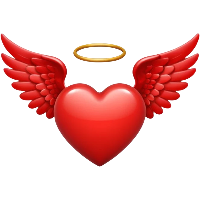 heart with angel wings emoji
