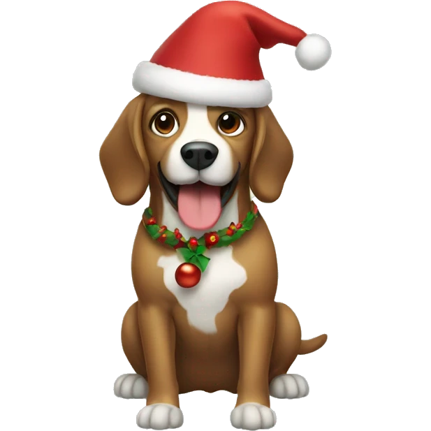 christmas dog  emoji