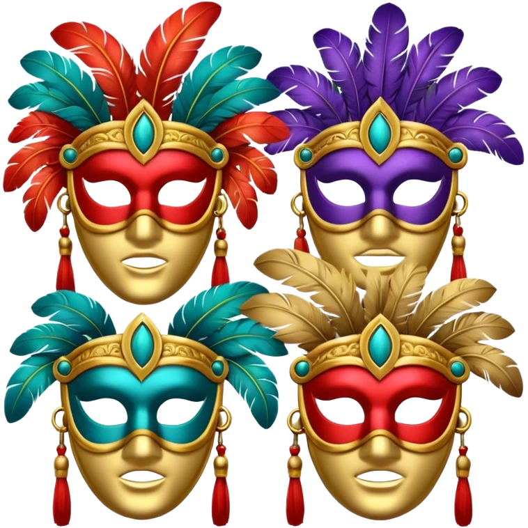 ancient Roman party masks emoji