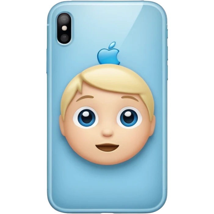 iPhone 16 baby blue  emoji