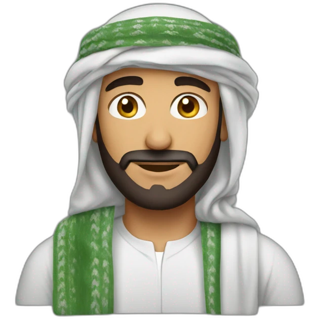 Arab man with shemagh emoji
