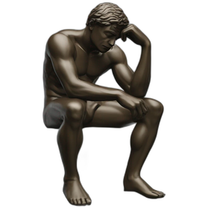 the thinker emoji