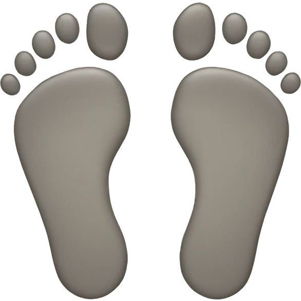 human footprints  emoji