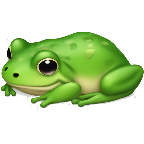 Sleeping frog emoji