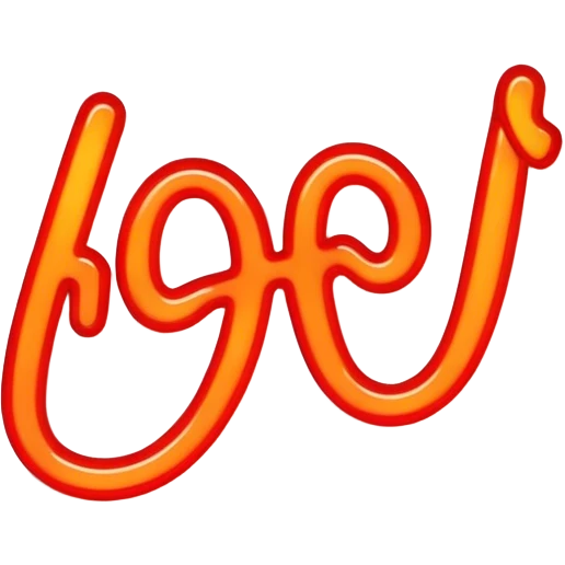 Neon signboard word "hot" emoji