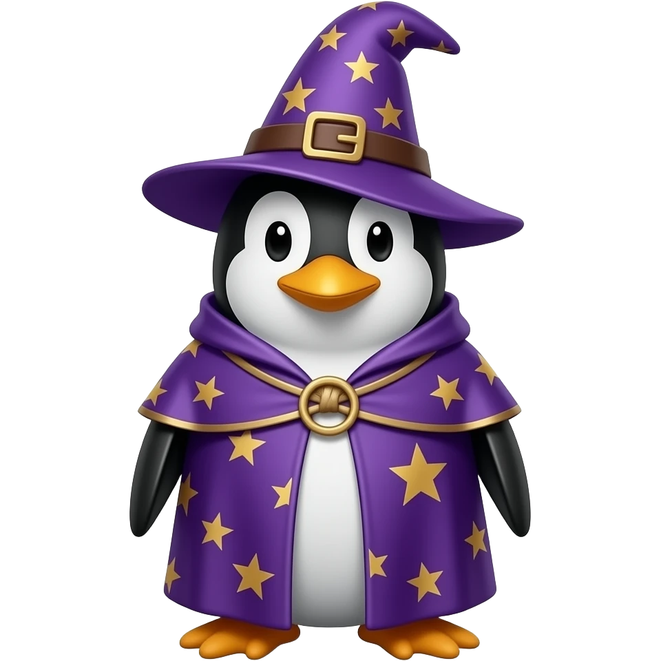 Penguin Wizard emoji