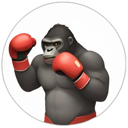 gorilla boxing emoji